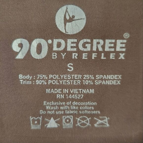 90 Degree by Reflex Women's Mocha Ankle Leggings - Picture 6 of 12